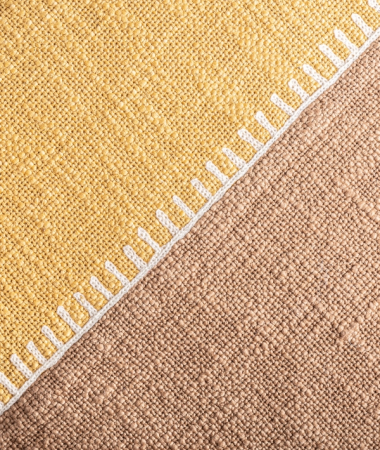 Pernă decorativă bumbac muștar și maro 45x45 cm [2]