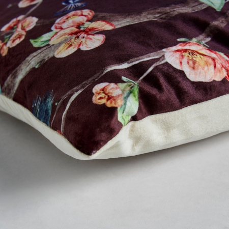 Perna decorativa catifea multicolora provensala|Perne elegante de calitate [3]