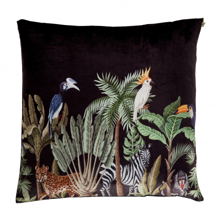 Textile - Perna decorativa catifea neagra provensala|Perne elegante de calitate