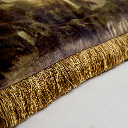 Perna decorativa catifea Ocru|Perne elegante de calitate [3]