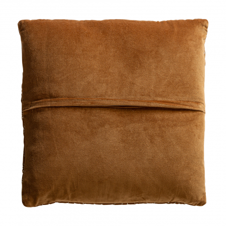 Perna decorativa catifea Ocru broderie|Perne elegante de calitate [1]
