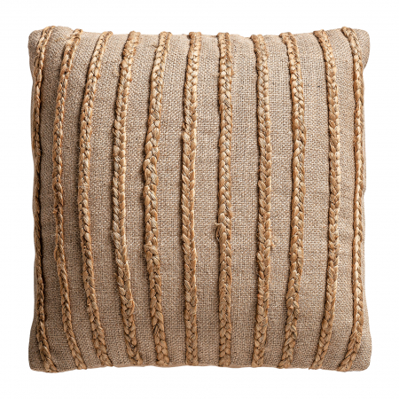 Textile - Perna decorativa iuta bej clasica|Perne elegante naturale