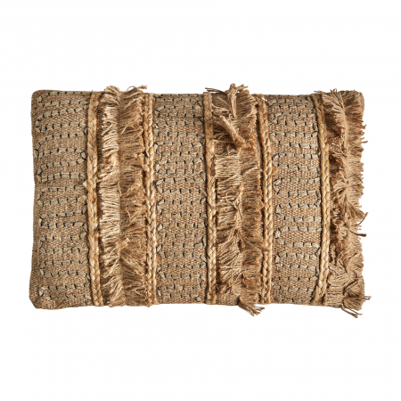 Textile - Perna decorativa iuta bej vintage|Perne autentice rafinate
