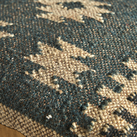 Perna decorativa vintage iuta albastra|Perne texturate [3]
