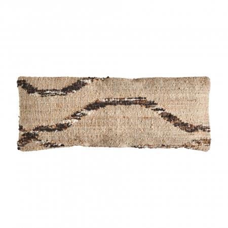 Textile - Perna decorativa boho iuta maro|Perne naturale