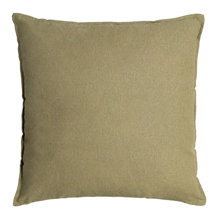 Perne Decorative - Pernă decorativă verde din bumbac și in