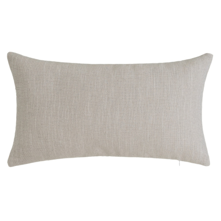 Perne Decorative in Stil Rustic - Pernă gri cu model în carouri din poliester 50x30 cm
