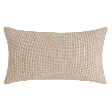 Perne Decorative in Stil Rustic - Pernă maro cu model în carouri din poliester 50x30 cm