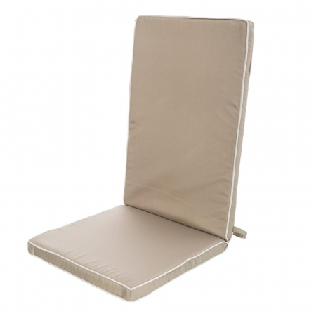 Accesorii Exterior - Perna taupe spatar inalt – confort natural, fixare sigura, eleganta discreta