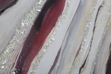Pictura abstracta Redy, panza, rosu multicolor - creativdeco.ro [2]
