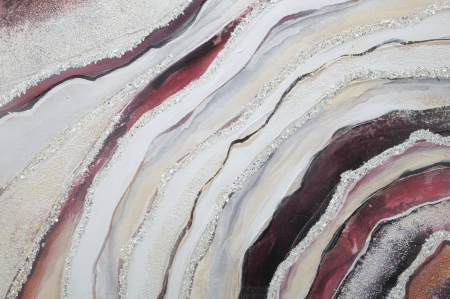 Pictura abstracta Redy, panza, rosu multicolor - creativdeco.ro [3]