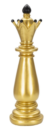 Statuete si Sculpturi - Decor sah Nebun auriu-negru - CreativDeco.ro