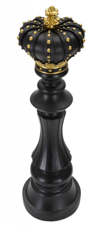Rege sah negru-auriu inalt decorativ - CreativDeco.ro [1]