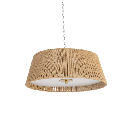 Corpuri de iluminat - Abajur din sfoară de hârtie împletită, montaj pe lanț