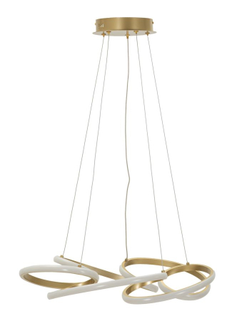 Iluminat in Stil Glam - Plafonieră LED aurie design circular