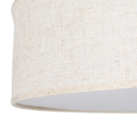 Plafoniera din metal si in off-white tambur texturat cu difuzor opal – diametru mare [2]