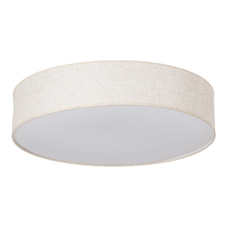 Colectia noua - Plafoniera din metal si in off-white tambur texturat cu difuzor opal – diametru mare