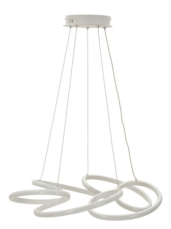 Lustre, Lampi suspendate - Plafonieră LED albă design circular