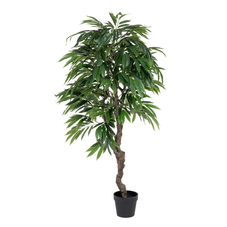 Flori, Plante artificiale - Plantă artificială Eucalyptus cu frunziș bogat și ghiveci negru