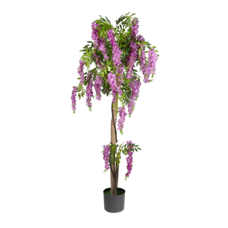 Flori, Plante artificiale - Plantă artificială Glicină cu flori roz mov curgătoare