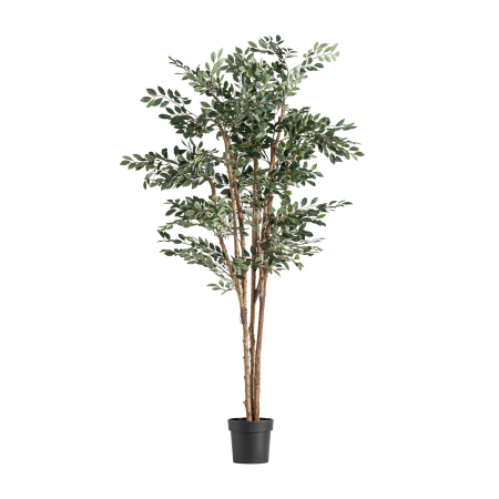 Plante si flori artificiale - Plantă artificială tip ficus frunziș verde bogat