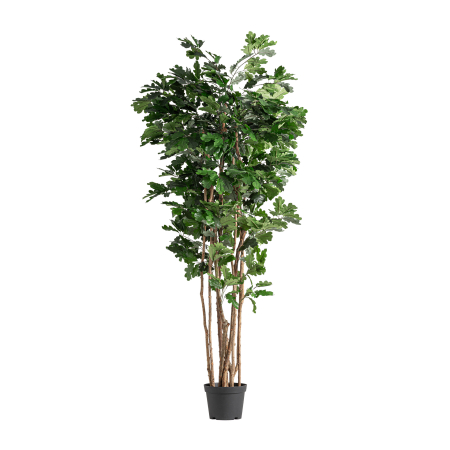 Plante si flori artificiale - Plantă artificială tip stejar frunziș verde Roble