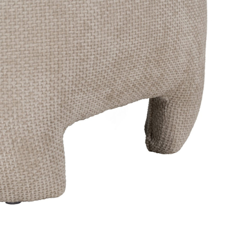 Puf bej stofă design organic [5]