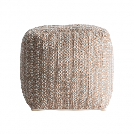 Puf shabby chic bej | Pufuri eco-friendly vintage
