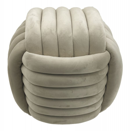 Puf Catifea Crem | Decor Nautic | Mobilier Versatil