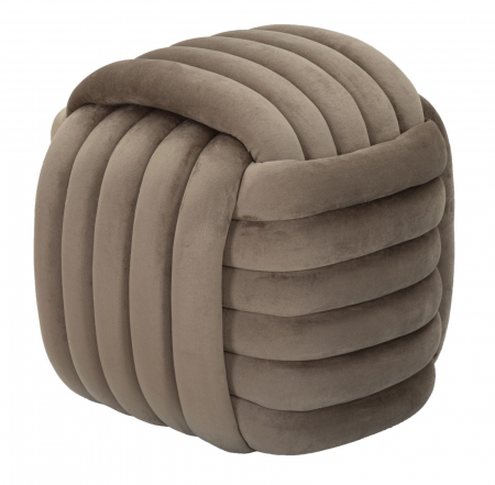 Taburete si pufuri - Puf Catifea Gri | Design Nautic | Mobilier Modern