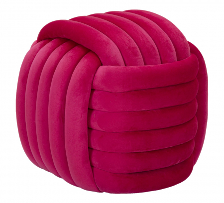 Puf Catifea Rosu Fuxia | Decor Indraznet | CreativDeco [2]