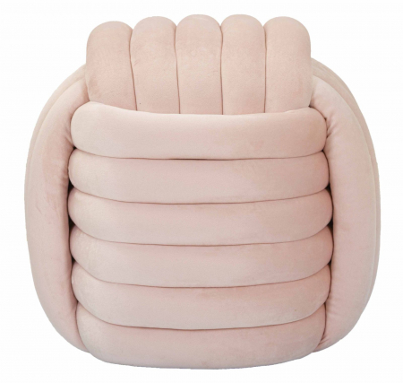 Puf Catifea Roz | Decor Original | Mobilier Confortabil [2]