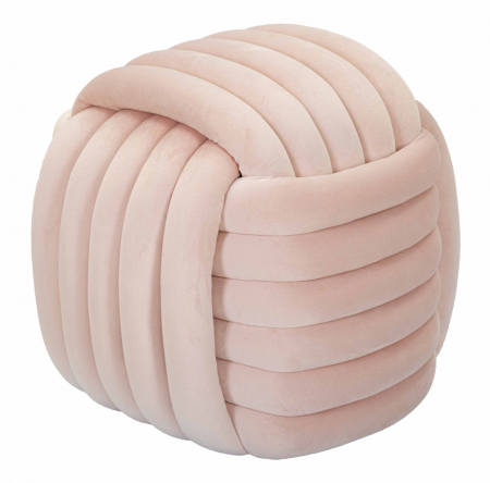 Taburete si pufuri - Puf Catifea Roz | Decor Original | Mobilier Confortabil