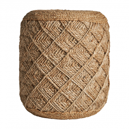 Taburete si pufuri - Puf vintage iuta maro|Pufuri retro