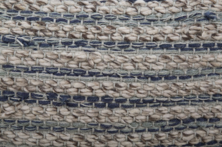 Puf decorativ lana accente albastre stil etnic CreativDeco [5]