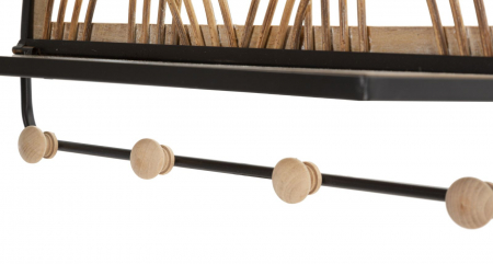 Raft cuier ratan boho chic organizare hol CreativDeco [3]