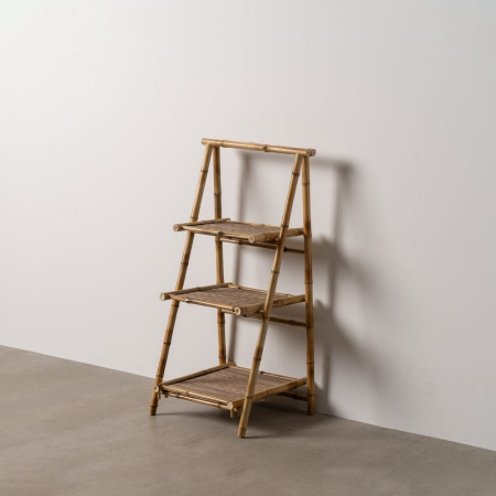 Biblioteci si Rafturi in Stil Rustic - Raft bambus natural decor modern|Rafturi organizare eco-friendly