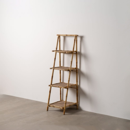 Biblioteci si Rafturi in Stil Rustic - Raft bambus decor modern|Rafturi eco-friendly pentru organizare