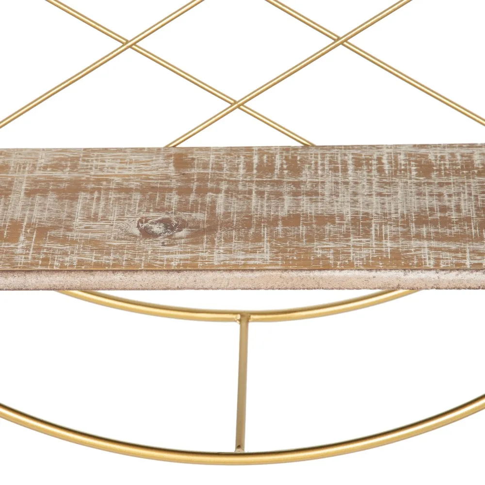 Raft rotund auriu pentru decor elegant si accesorii [3]