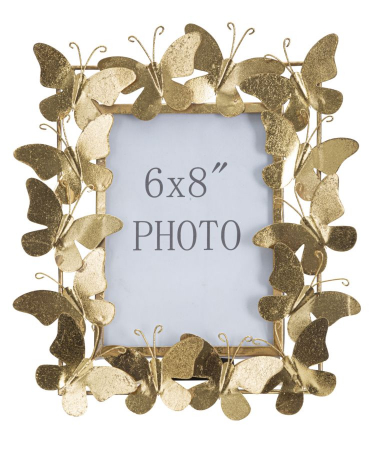 Rama foto Butterfly, metal, auriu - CreativDeco.ro [2]