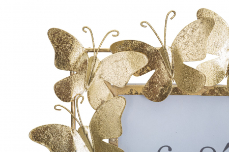 Rama foto Butterfly, metal, auriu - CreativDeco.ro [4]
