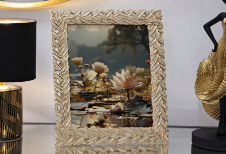 Rama foto aurie frunzulite | CreativDeco.ro [4]