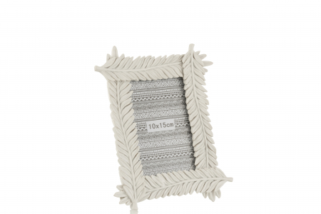 Rama foto alba din rasina design Feather|CreativDeco.ro [1]