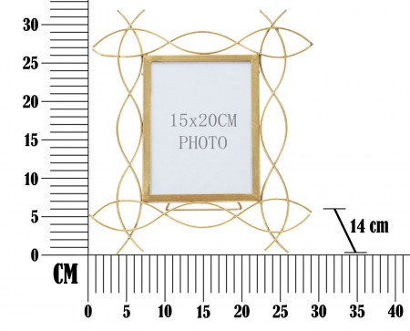 Rama foto fier design Glam minimalist, aspect rafinat CreativDeco.ro. [5]