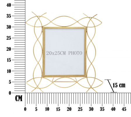 Rama foto fier stil Glam, linii simple elegante CreativDeco.ro. [5]