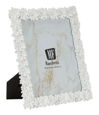 CADOURI - Set 2 rame foto florale albe stil romantic