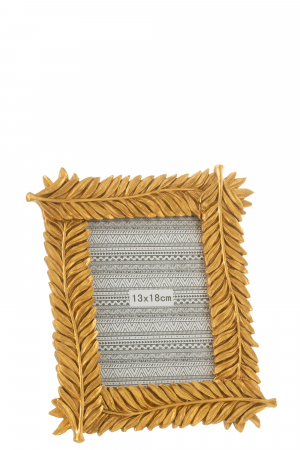 CADOURI - Rama foto handmade aurie din rasina design Frunze - creativdeco.ro