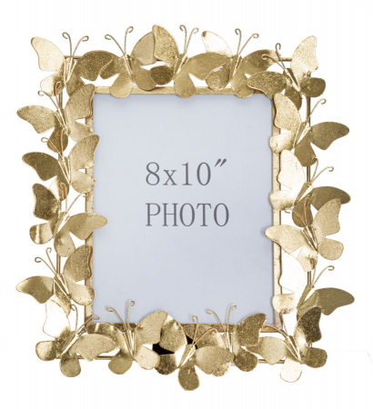 Rama foto Glam cu fluturi aurii din fier, design robust CreativDeco.ro.   [1]