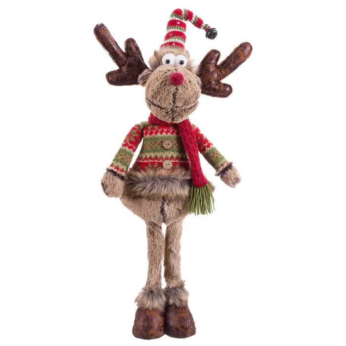 Ren decorativ în picioare poliester Crăciun|Decoruri festive colorate Obiecte decorative - Ren decorativ în picioare poliester Crăciun|Decoruri festive colorate