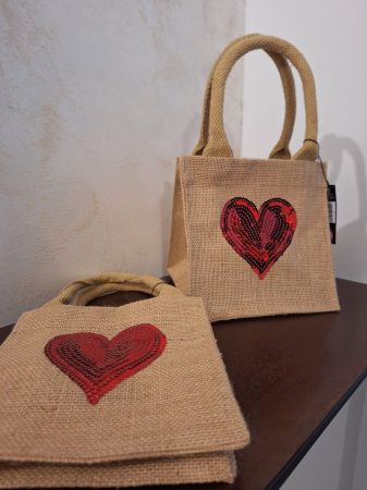 Sacosa cadou inimi, iuta paiete - creativdeco.ro [3]